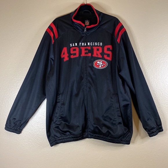 San Francisco 49ers NFL Full Zipper Red & Black Jacket - Picture 9 of 9